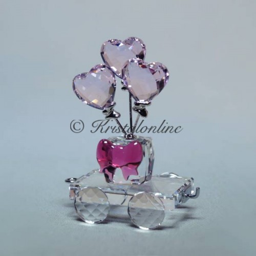 Swarovski Crystal | Classic Symbols | Heart Balloons Wagon | 5428615
